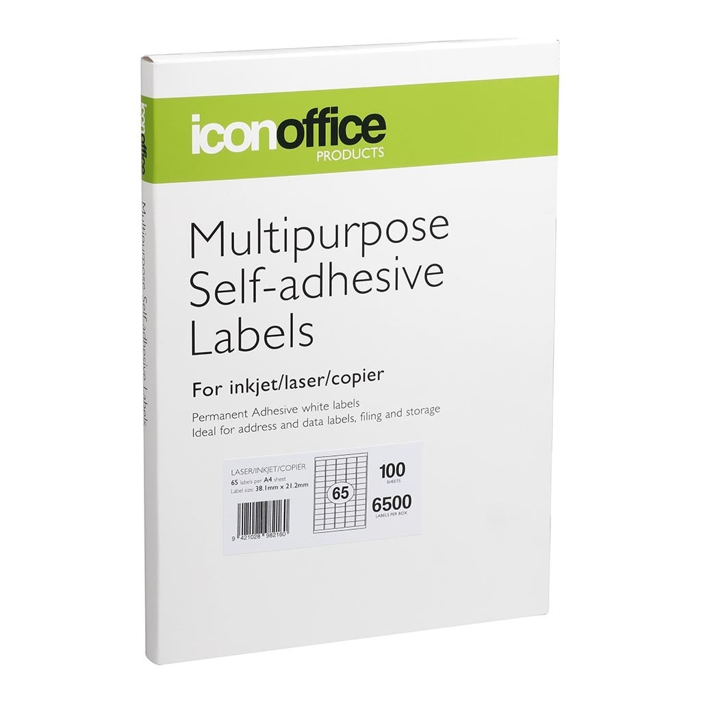 Multipurpose Labels 38.1x21.2mm 65 Per Sheet -   - Inkplus