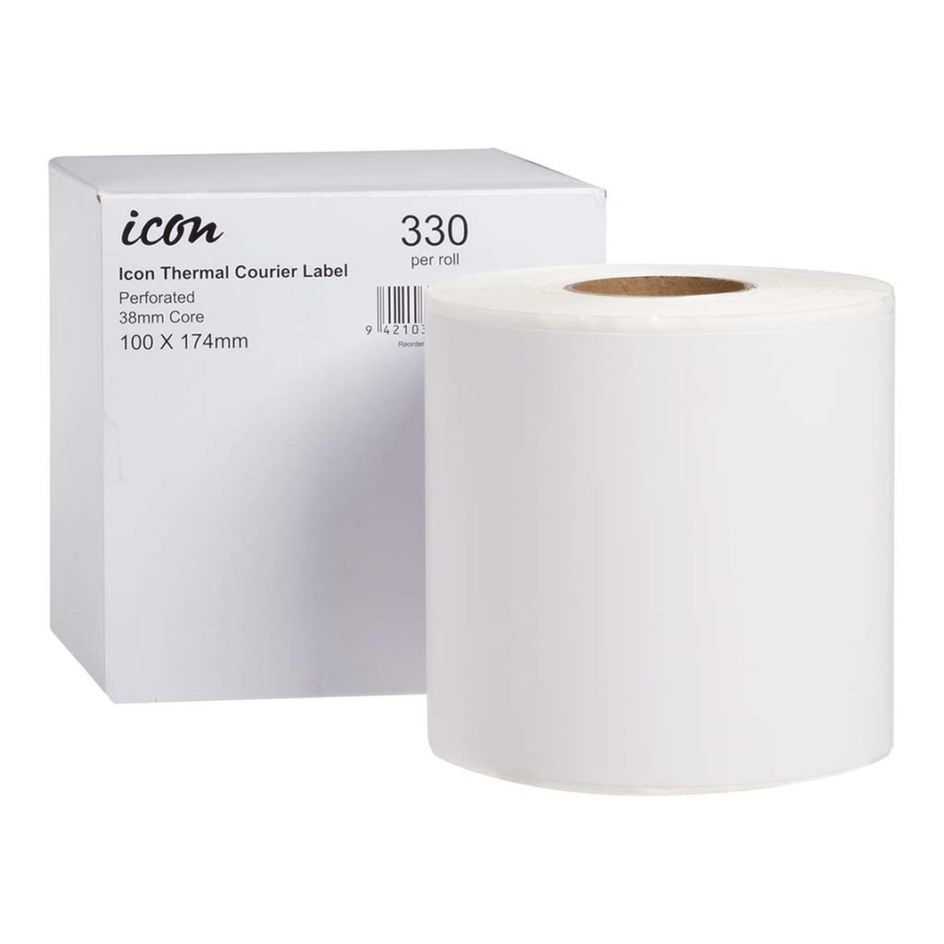 Thermal Courier Label Perforated 100x174mm 330 Labels