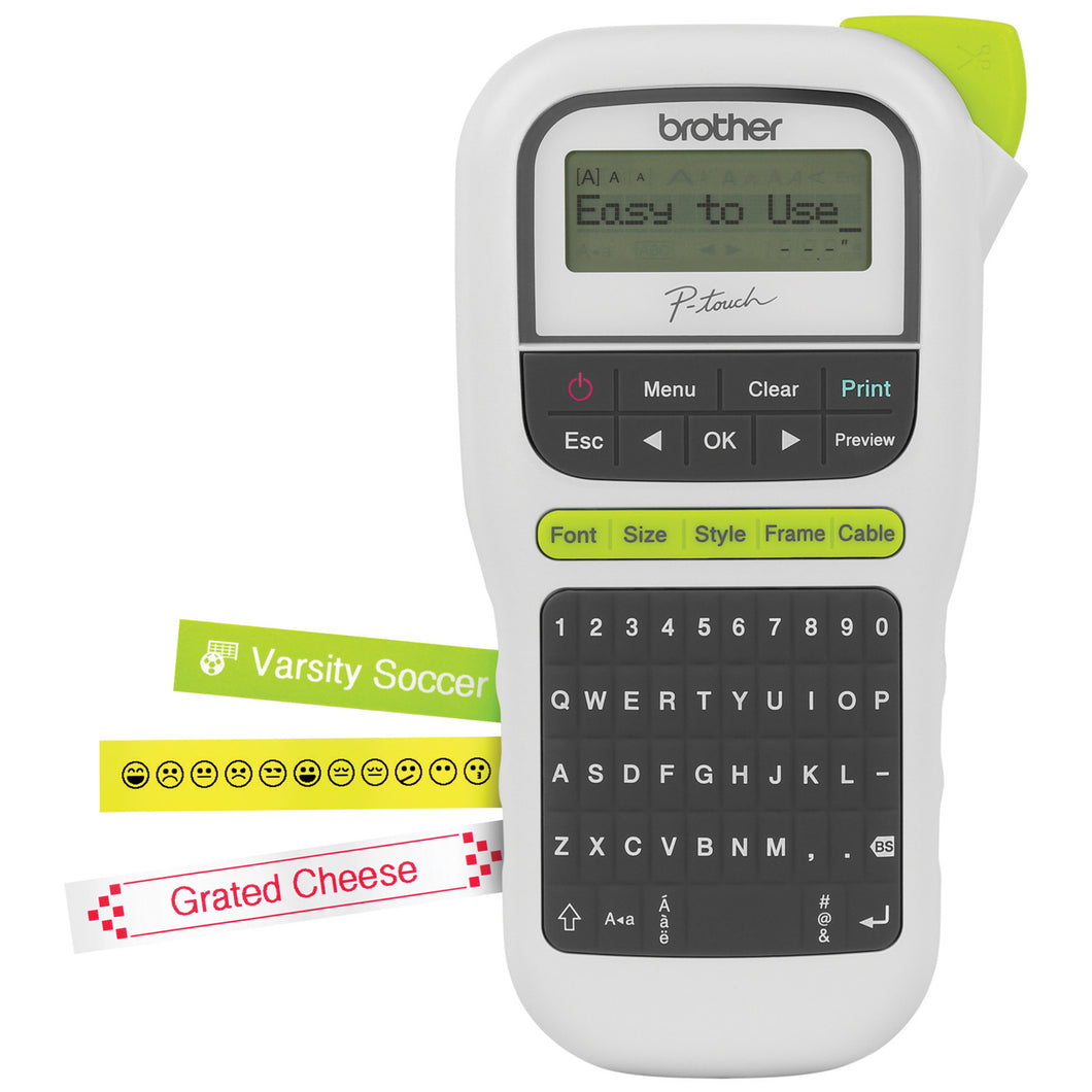 Brother Ptouch PTH110 Label Maker Durable - White -   - Inkplus