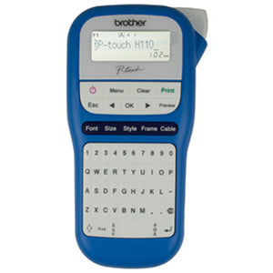 Brother Ptouch PTH110BW Label Maker Durable - Blue & White -   - Inkplus