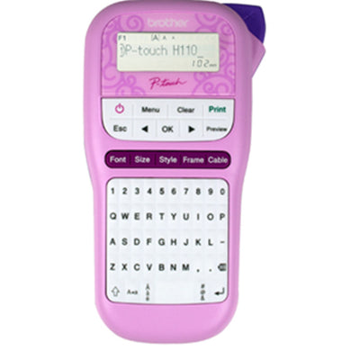 Brother Ptouch PTH110PK Label Maker Durable - Pink -   - Inkplus